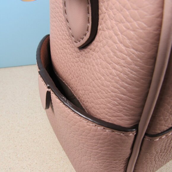 Michael Kors Lorimer Medium Pebbled Leather Satchel / Shoulder Bag, Fawn, EUC - Picture 9 of 16